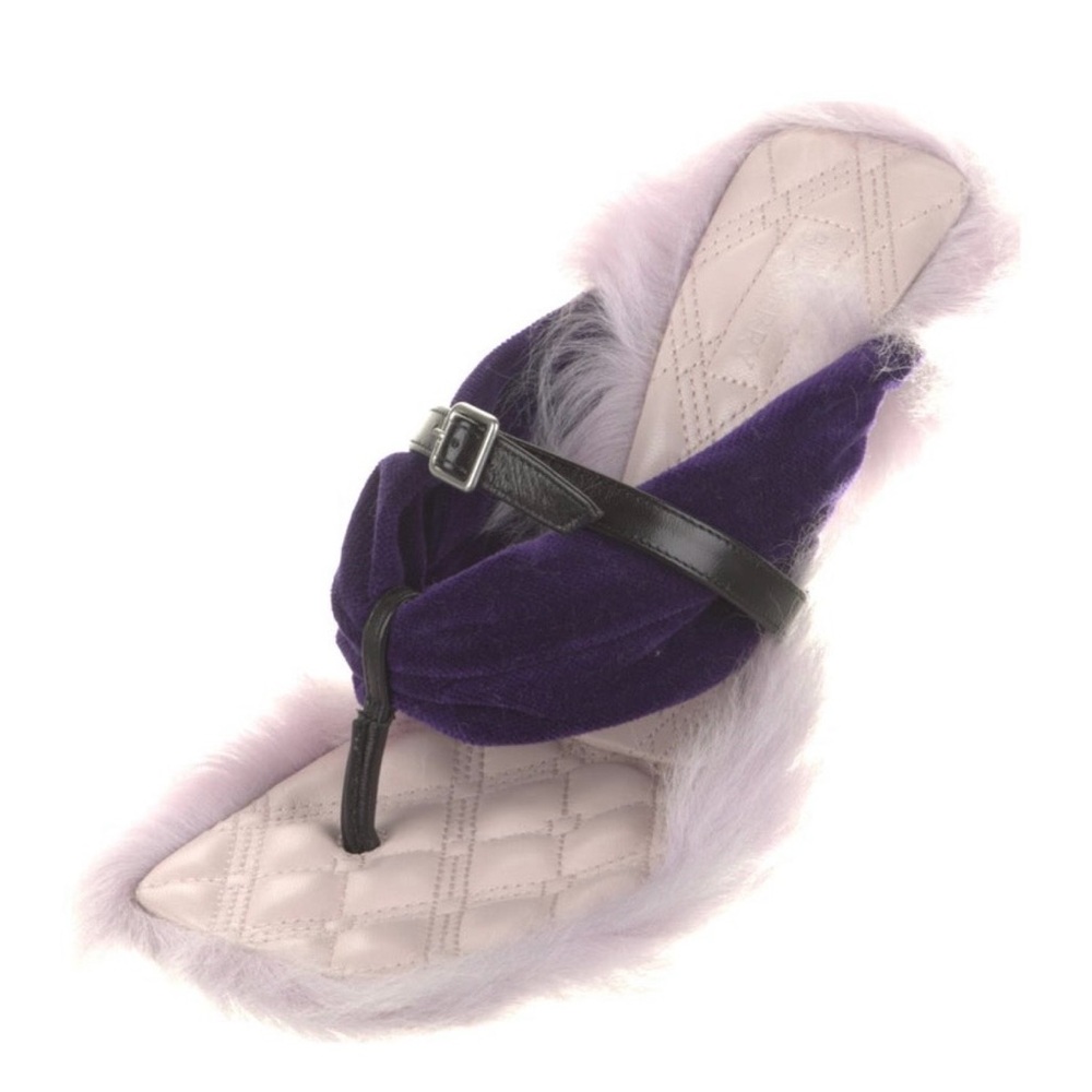 Burberry Fur Mules Sz. 37